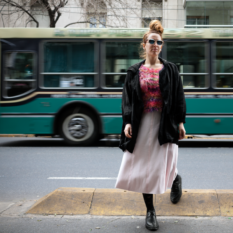 Vanesa, 25 años, diseñadora de indumentaria.